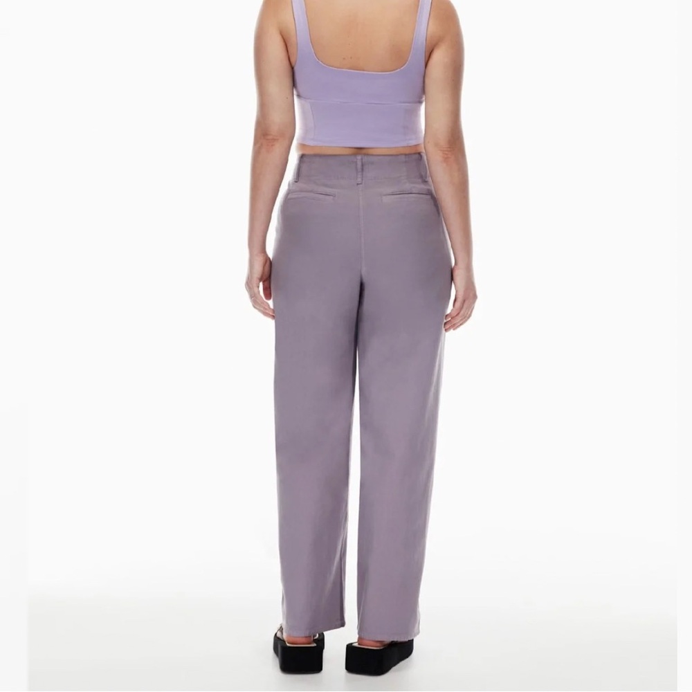 SOLD Aritzia Wilfred Free Ascendant Pant High-Waisted Utility Pants in Purple - Picture 4 of 16